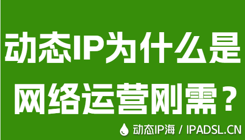 動態IP為什么是網絡運營剛需?