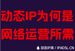 動(dòng)態(tài)IP為何是網(wǎng)絡(luò)運(yùn)營(yíng)所需